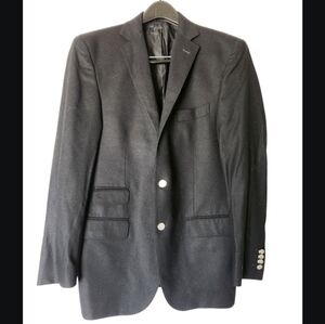 Caracciolo Napoli Black wool & cashmere Jacket 50